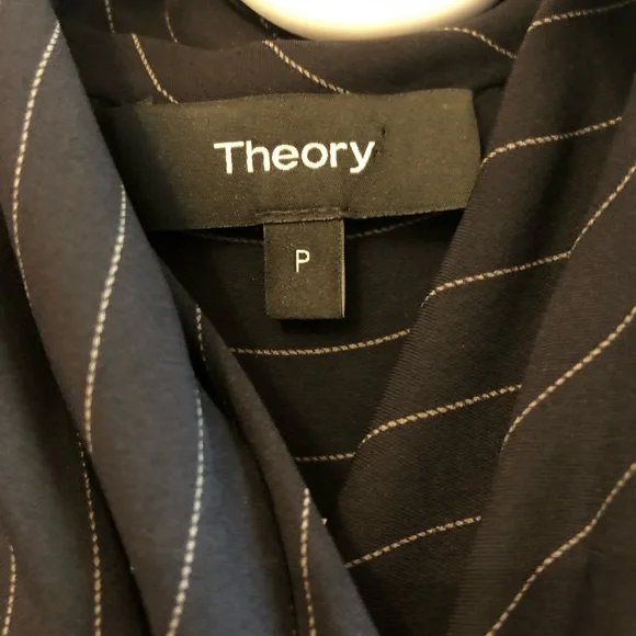 Theory pin stripe sleeveless dress shirt - Picture 2 of 6